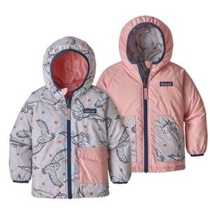 Patagonia Snowy Owl Reversible Puff Ball Jacket Sz3